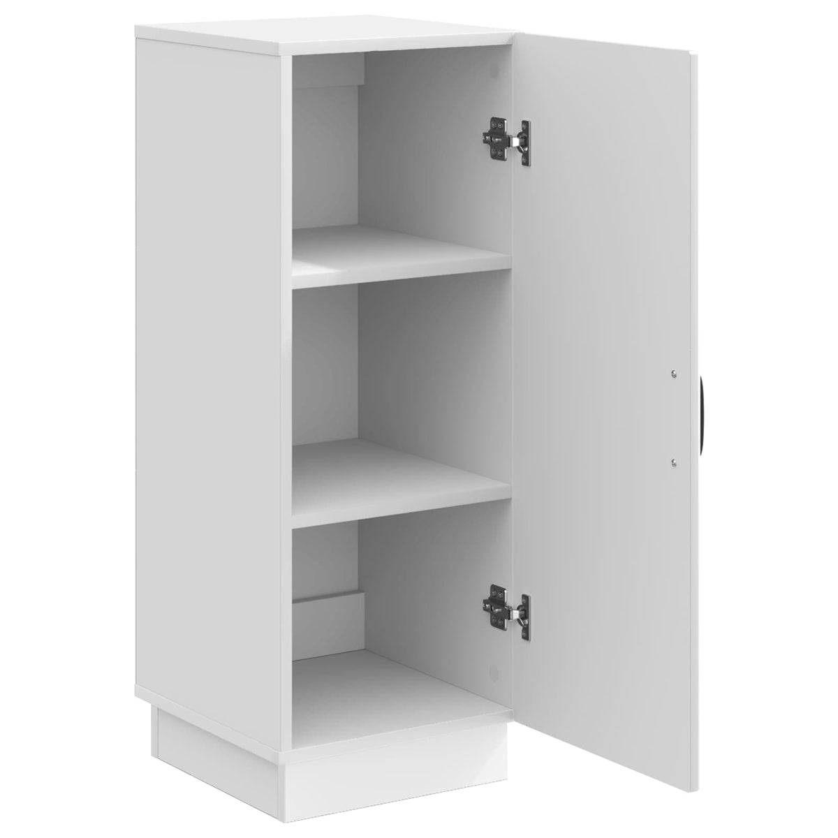 Sideboard Hvid højglans 33 x 34,5 x 87 cm Konstrueret træ