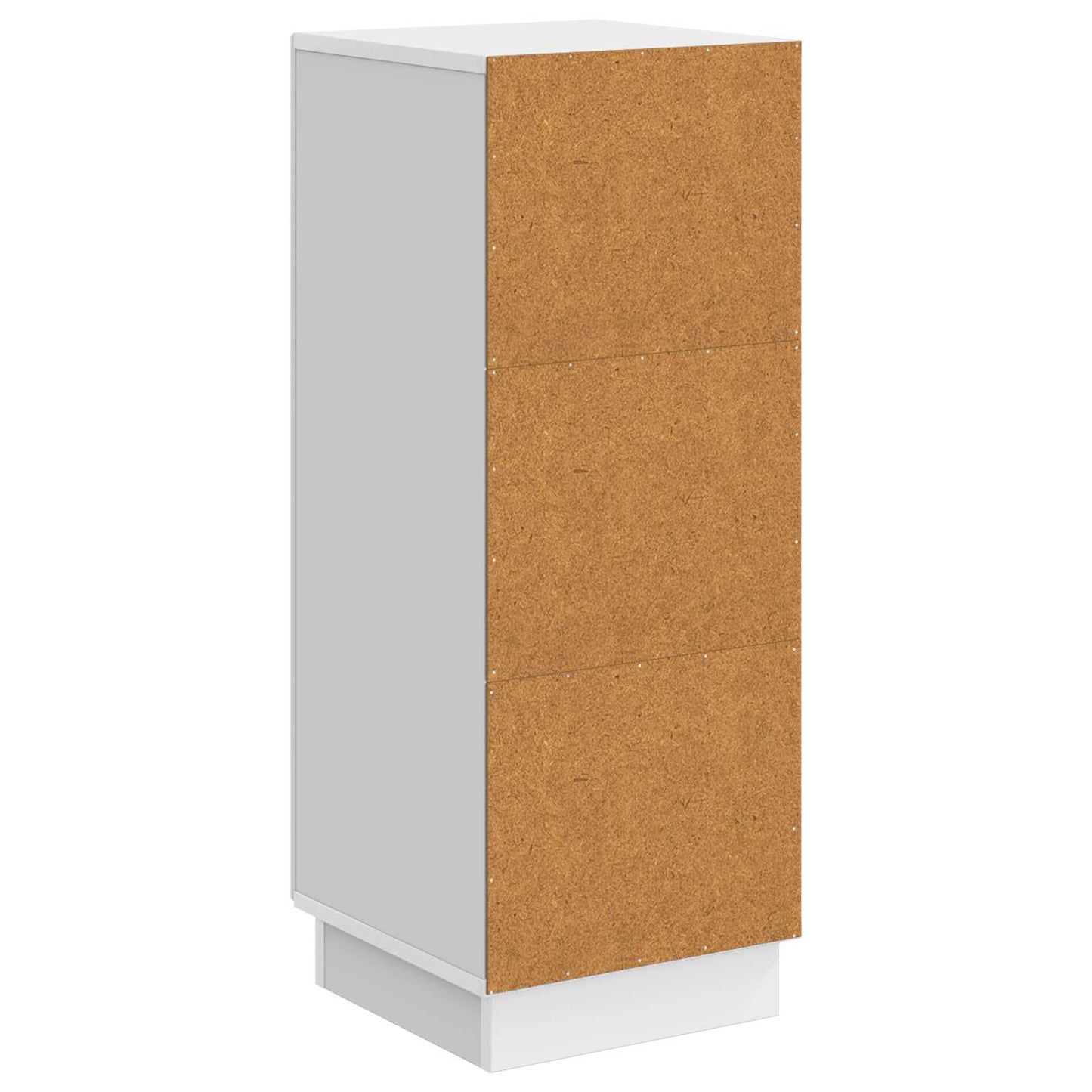 Sideboard Hvid højglans 33 x 34,5 x 87 cm Konstrueret træ