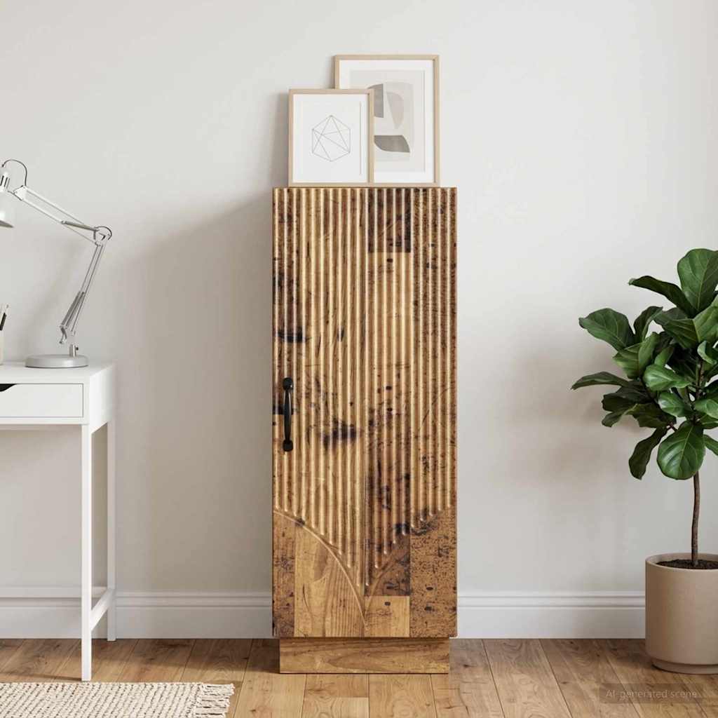 Sideboard Gammelt træ 33 x 34,5 x 87 cm Konstrueret træ