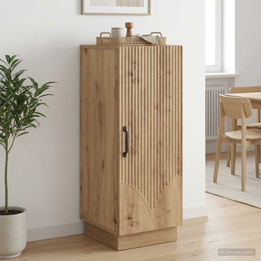 Sideboard Artisan-eg 33 x 34,5 x 87 cm Konstrueret træ