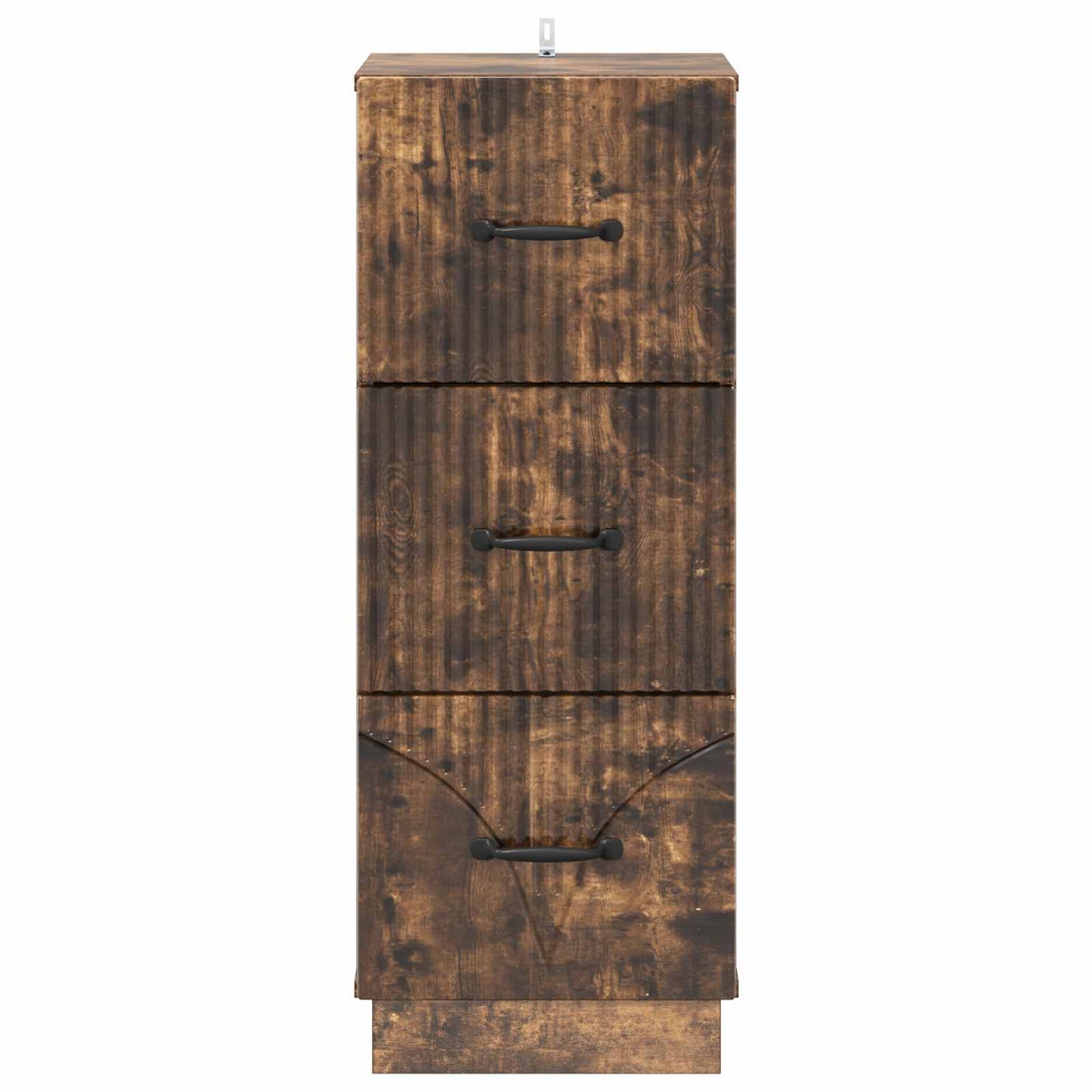 Skuffeskab 33 x 34,5 x 87 cm Konstrueret træ Røget eg