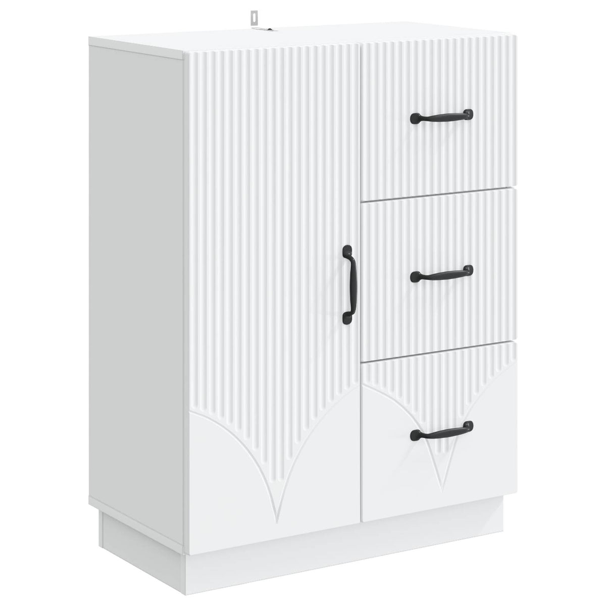 Sideboard Hvid 66 x 34,5 x 87 cm Konstrueret træ