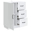 Sideboard Hvid 66 x 34,5 x 87 cm Konstrueret træ