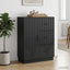 Sideboard med skuffe Sort 66 x 34,5 x 87 cm Konstrueret træ