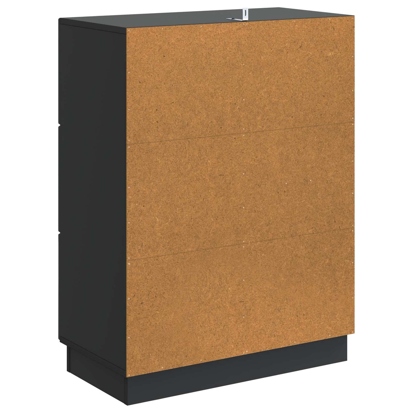 Sideboard med skuffe Sort 66 x 34,5 x 87 cm Konstrueret træ
