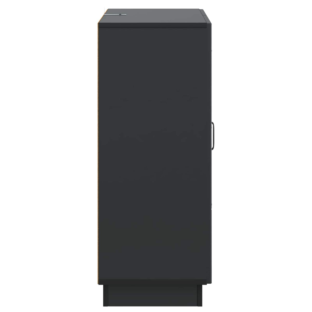 Sideboard med skuffe Sort 66 x 34,5 x 87 cm Konstrueret træ