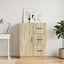 Sideboard Sonoma-eg 66 x 34,5 x 87 cm Konstrueret træ