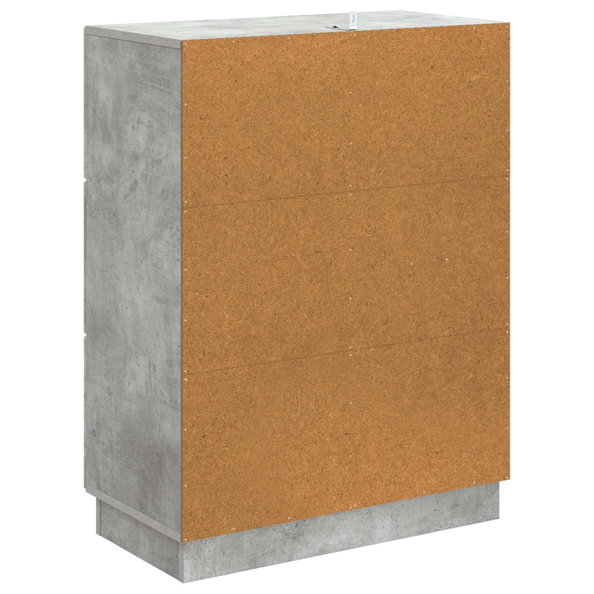 Sideboard med skuffe Betongrå 66 x 34,5 x 87 cm Konstrueret træ