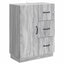 Sideboard Grå sonoma-eg 66 x 34,5 x 87 cm Konstrueret træ