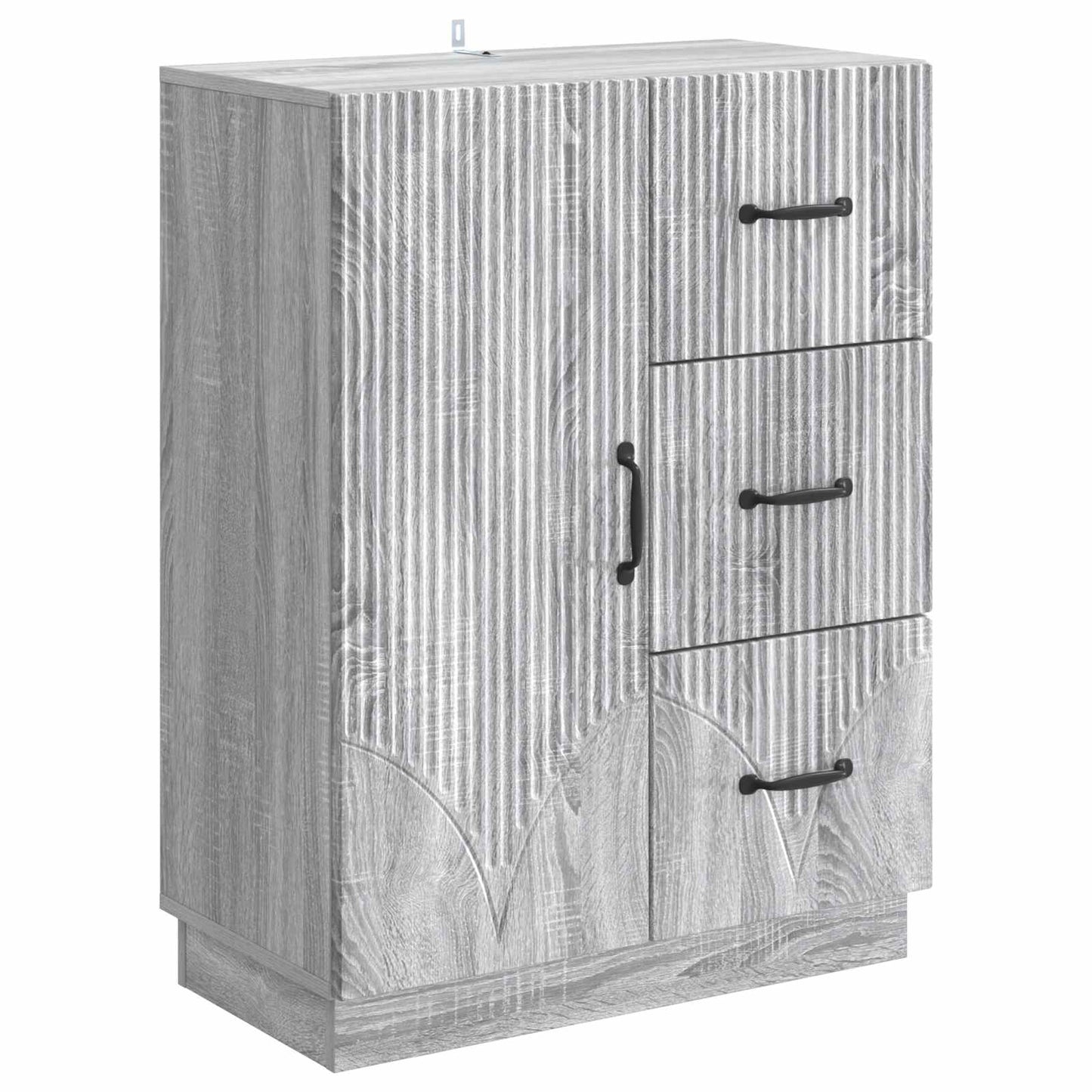 Sideboard Grå sonoma-eg 66 x 34,5 x 87 cm Konstrueret træ
