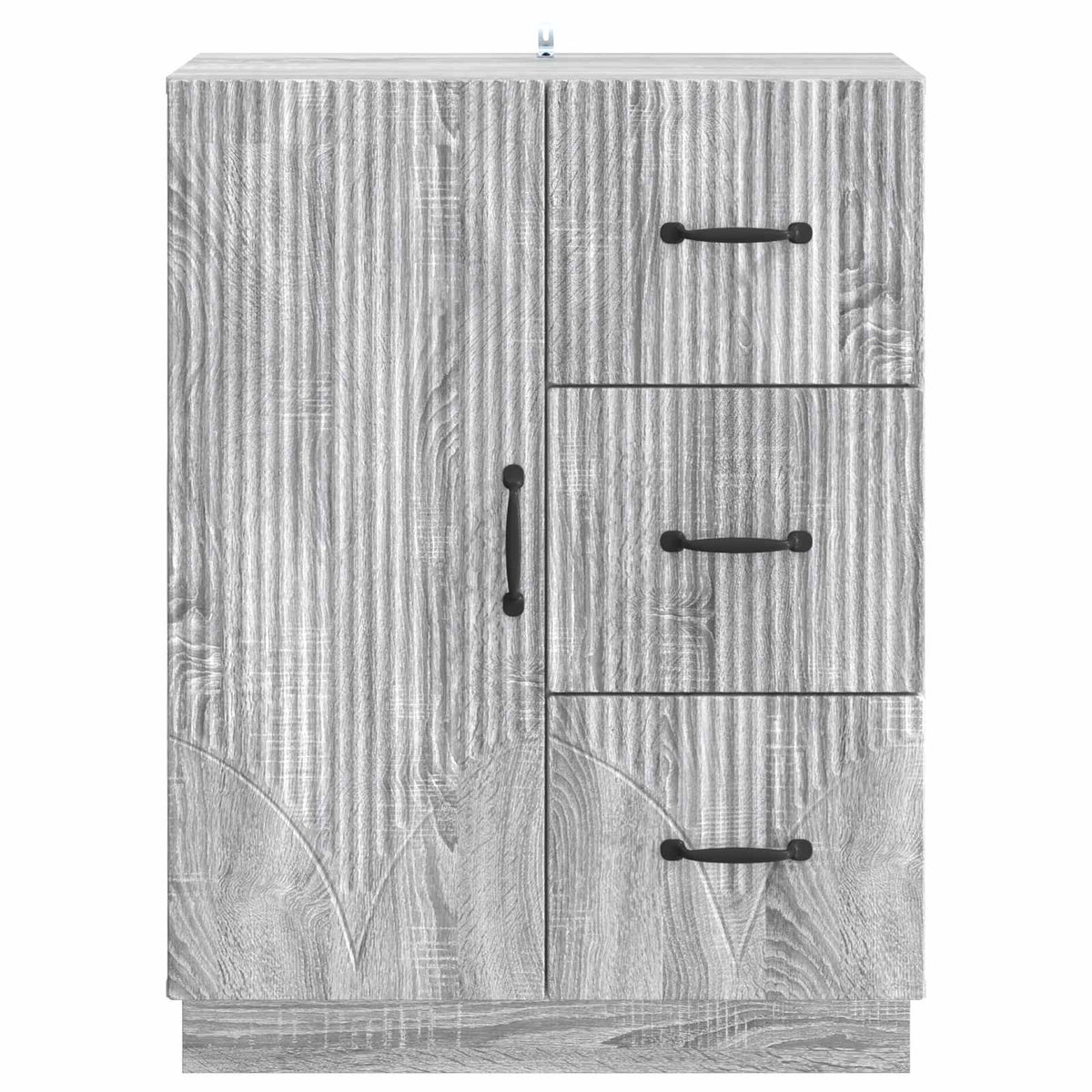 Sideboard Grå sonoma-eg 66 x 34,5 x 87 cm Konstrueret træ