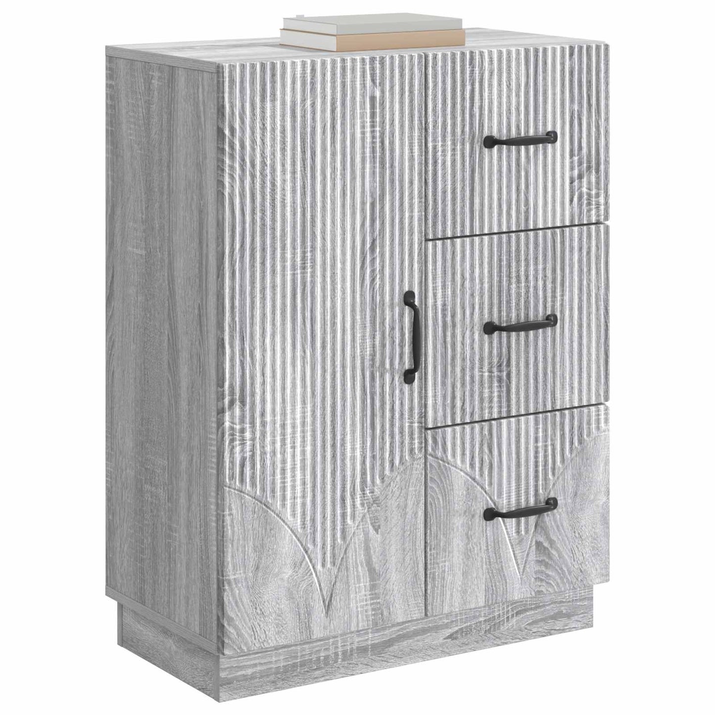 Sideboard Grå sonoma-eg 66 x 34,5 x 87 cm Konstrueret træ