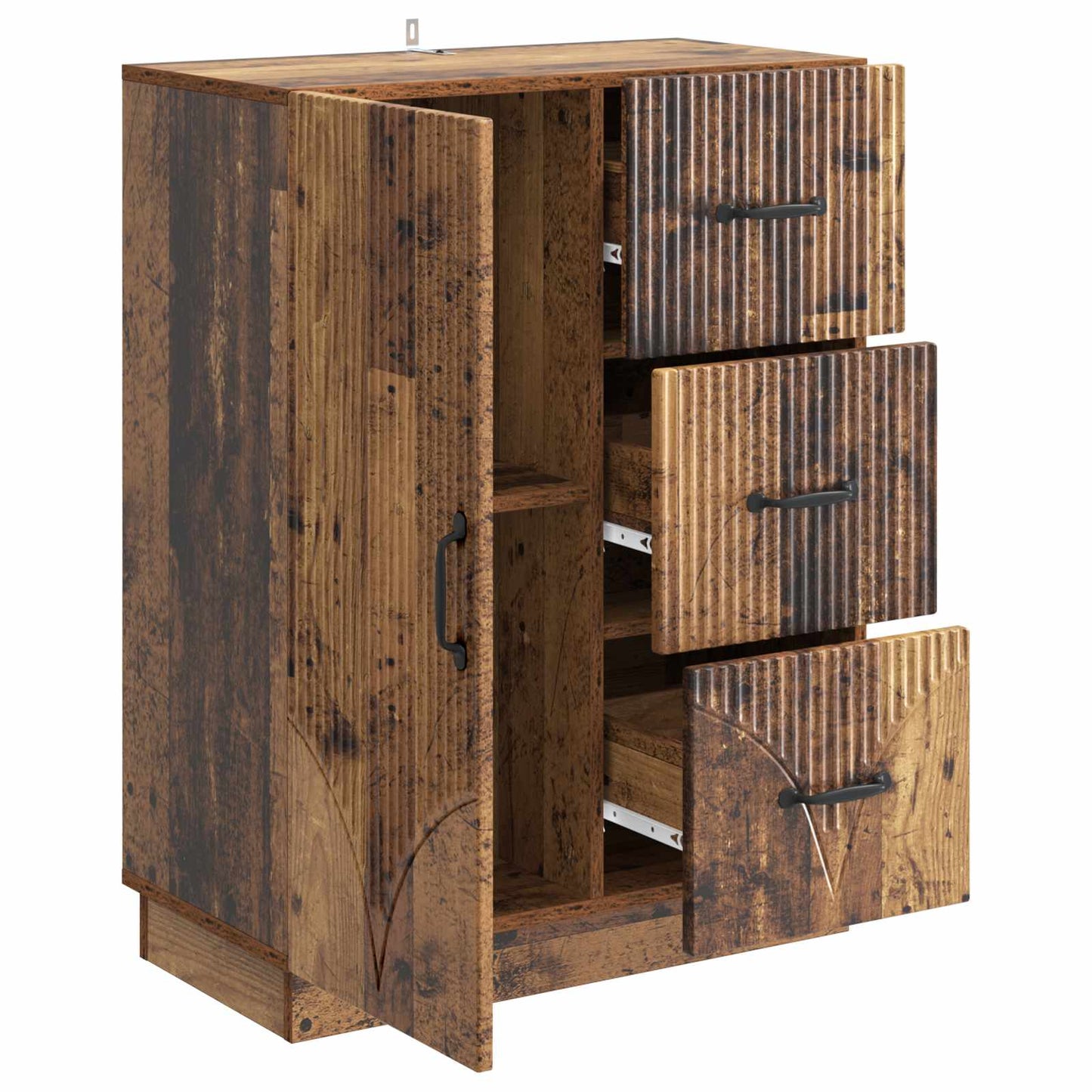 Sideboard Gammelt træ 66 x 34,5 x 87 cm Konstrueret træ