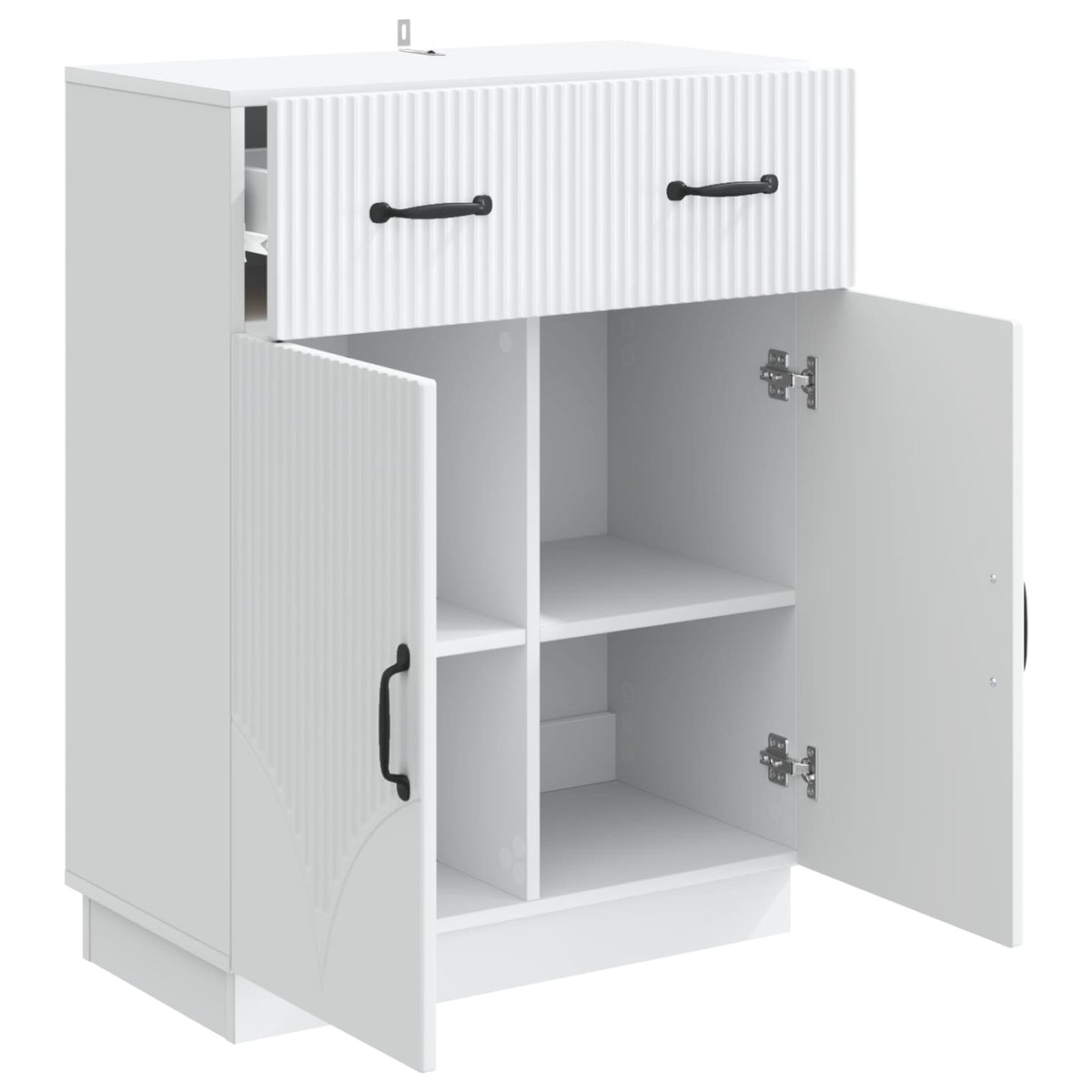 Sideboard Hvid 66 x 34,5 x 87 cm Konstrueret træ