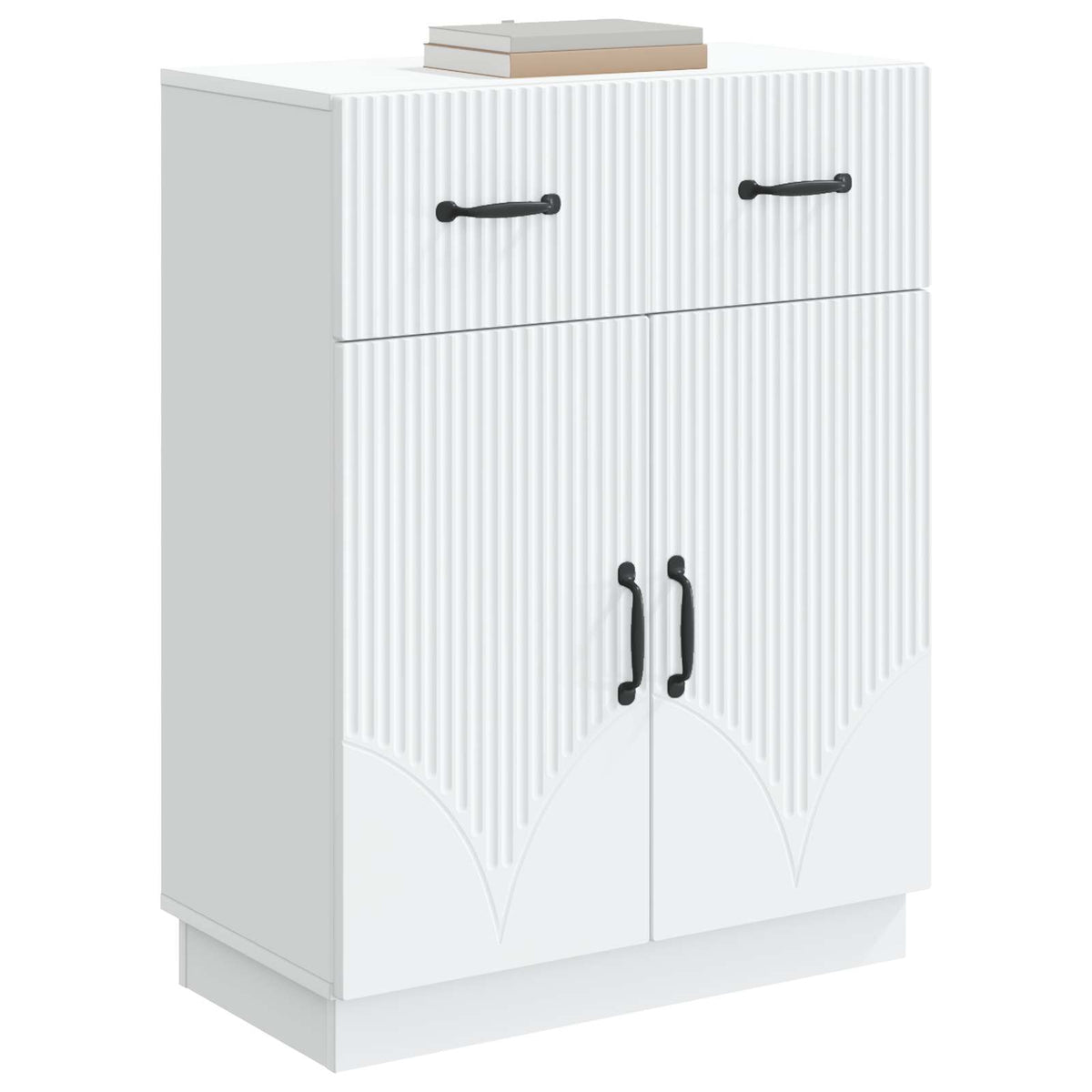 Sideboard Hvid 66 x 34,5 x 87 cm Konstrueret træ
