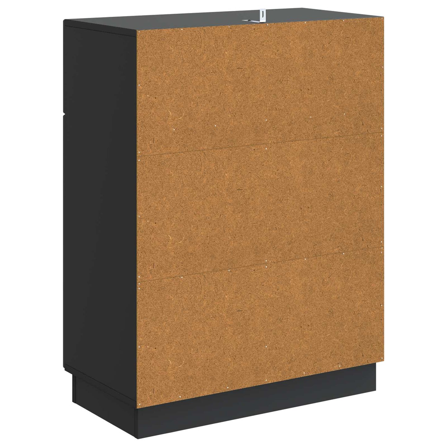 Sideboard med skuffe Sort 66 x 34,5 x 87 cm Konstrueret træ