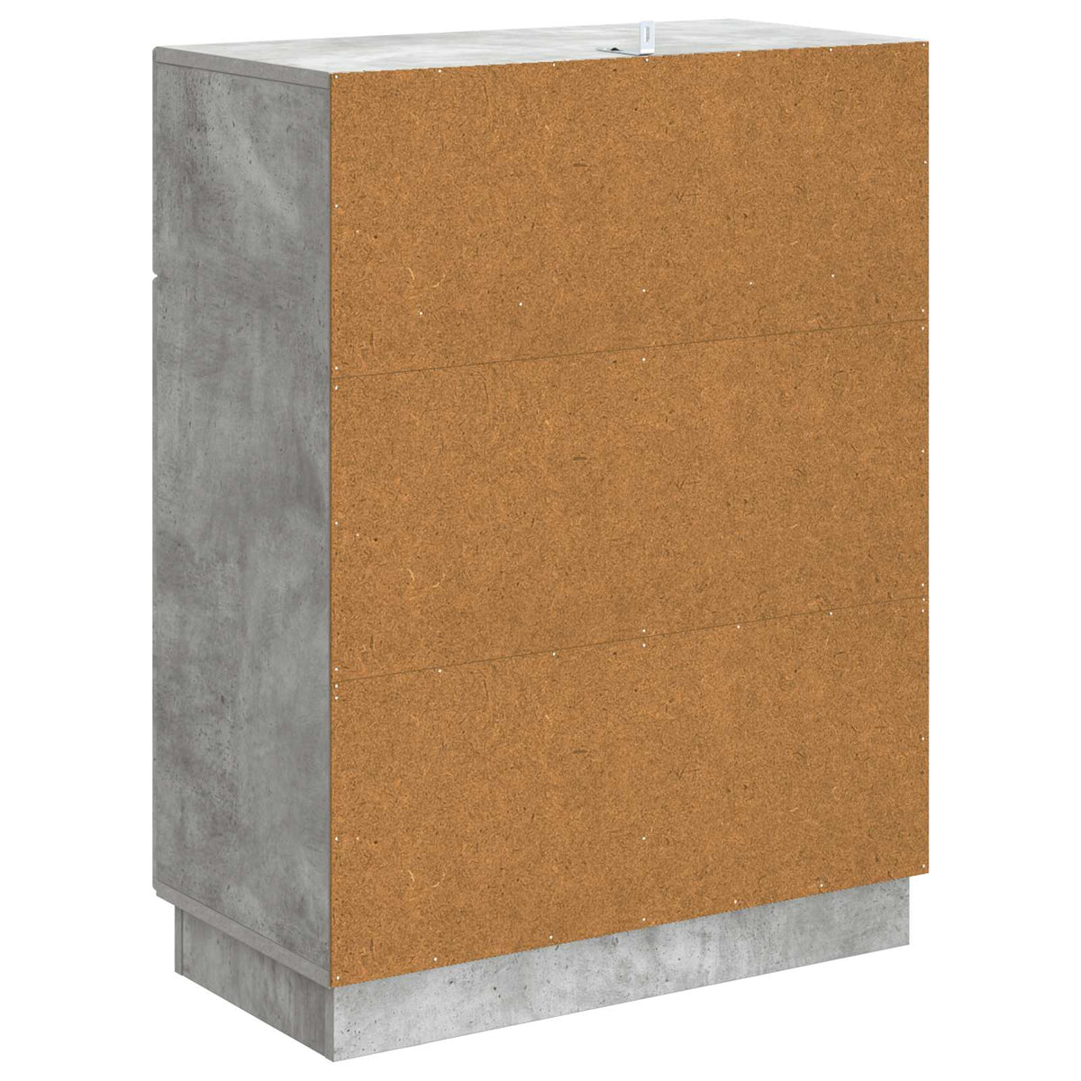 Sideboard med skuffe Betongrå 66 x 34,5 x 87 cm Konstrueret træ