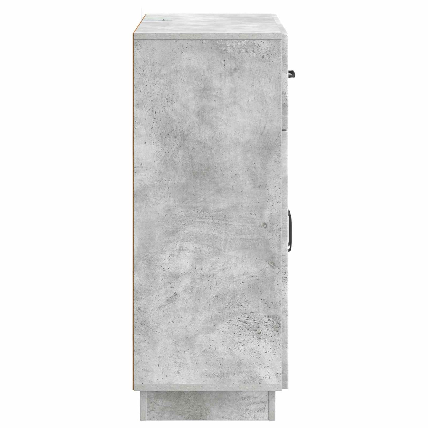 Sideboard med skuffe Betongrå 66 x 34,5 x 87 cm Konstrueret træ