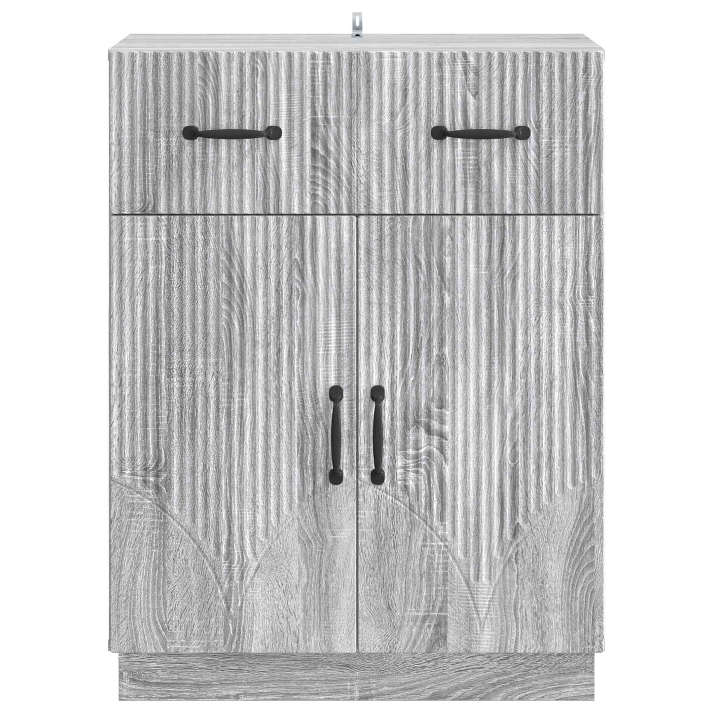 Sideboard Grå sonoma-eg 66 x 34,5 x 87 cm Konstrueret træ