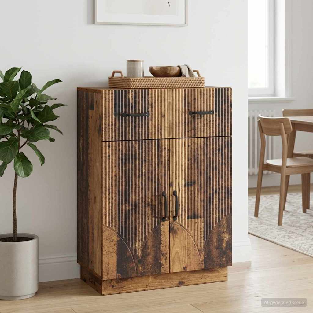 Sideboard Gammelt træ 66 x 34,5 x 87 cm Konstrueret træ