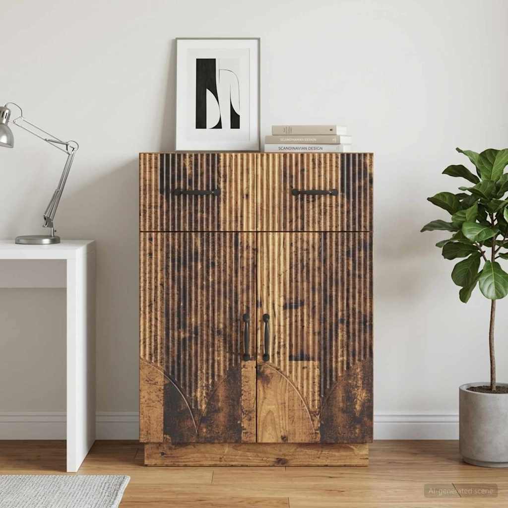 Sideboard Gammelt træ 66 x 34,5 x 87 cm Konstrueret træ