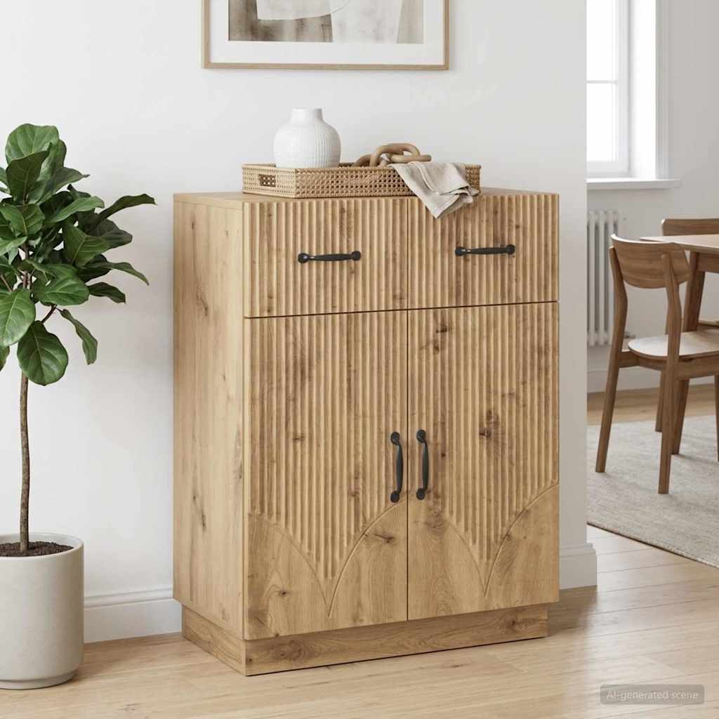 Sideboard Artisan-eg 66 x 34,5 x 87 cm Konstrueret træ