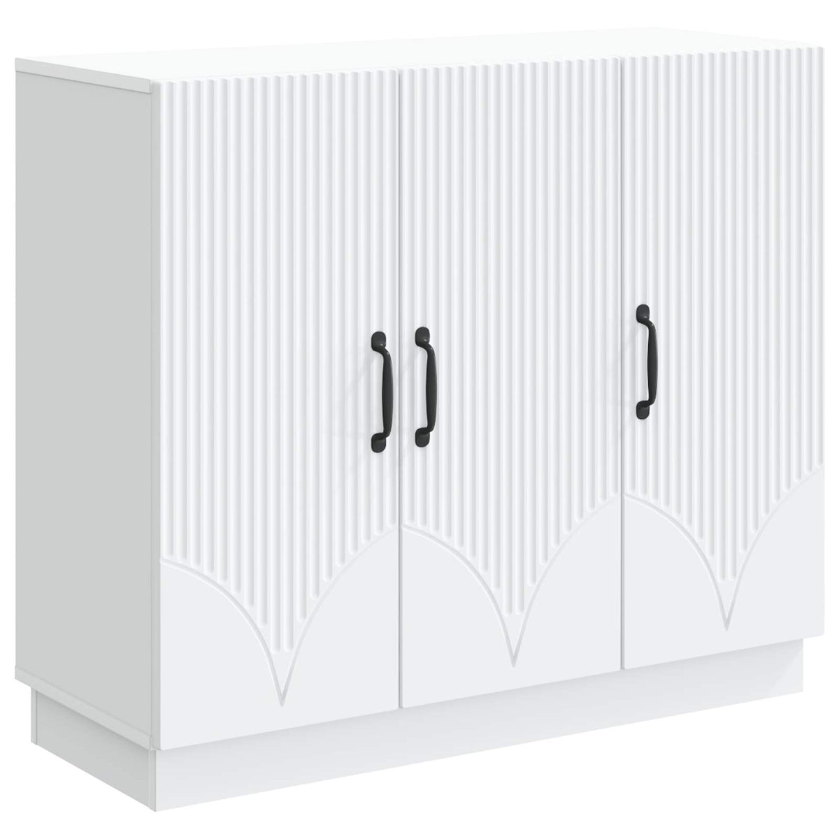 Sideboard Hvid 89 x 34,5 x 77 cm Konstrueret træ