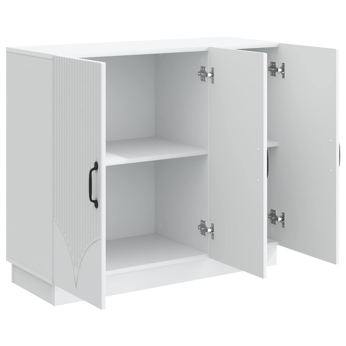 Sideboard Hvid 89 x 34,5 x 77 cm Konstrueret træ