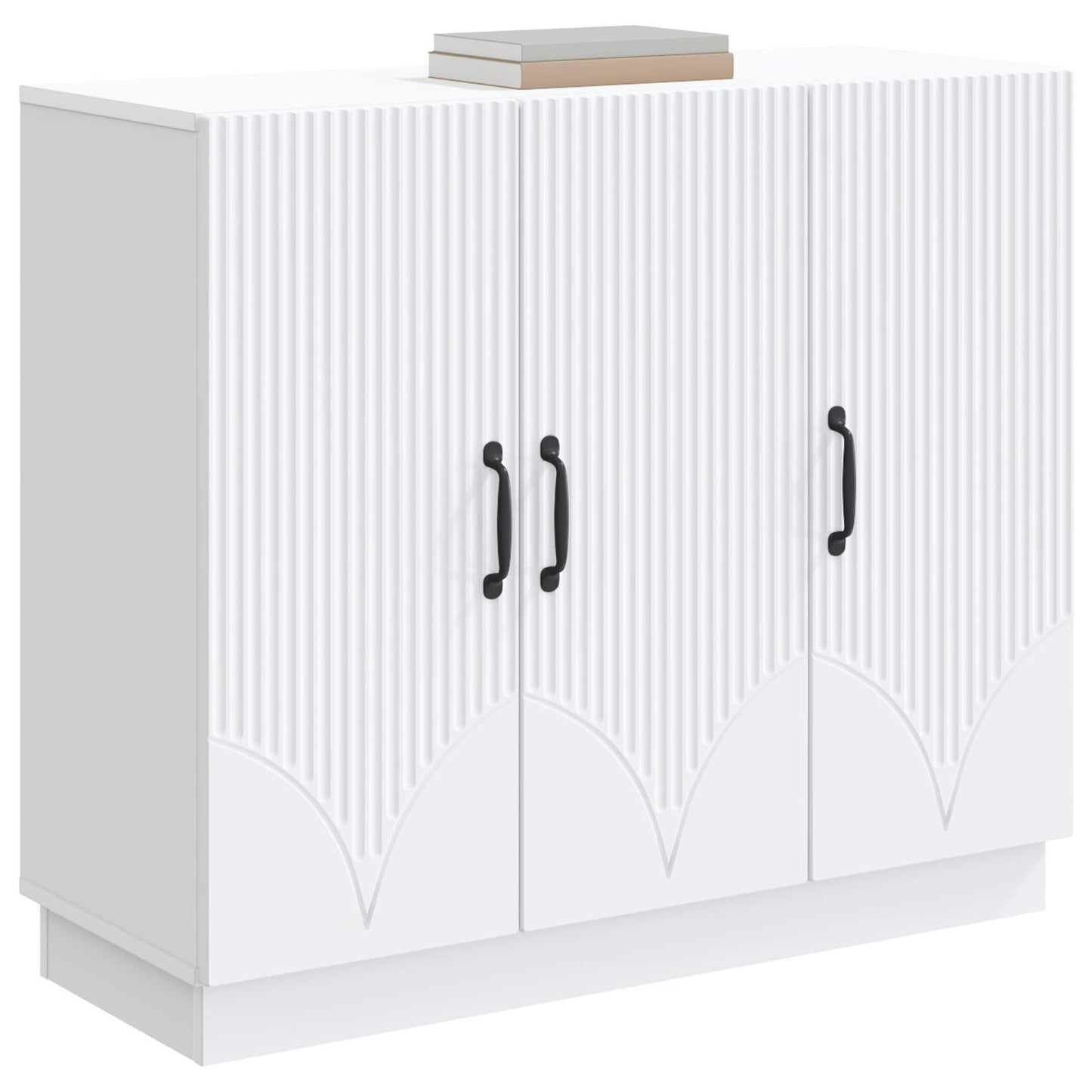 Sideboard Hvid 89 x 34,5 x 77 cm Konstrueret træ