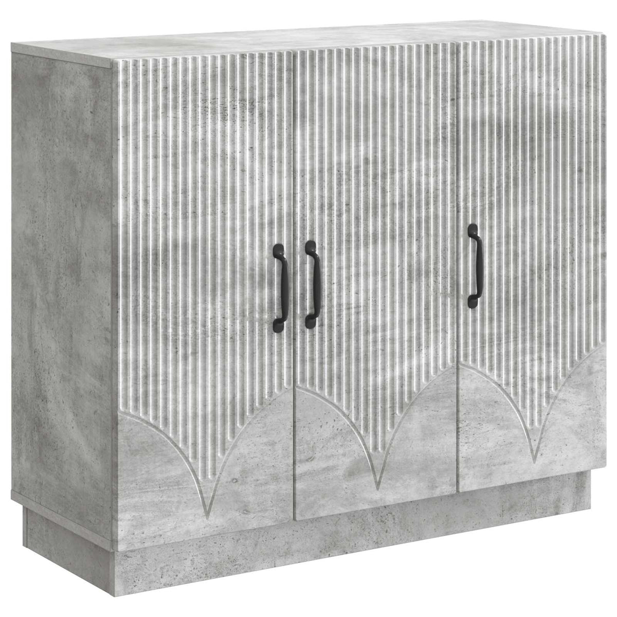 Sideboard Betongrå 89 x 34,5 x 77 cm Konstrueret træ