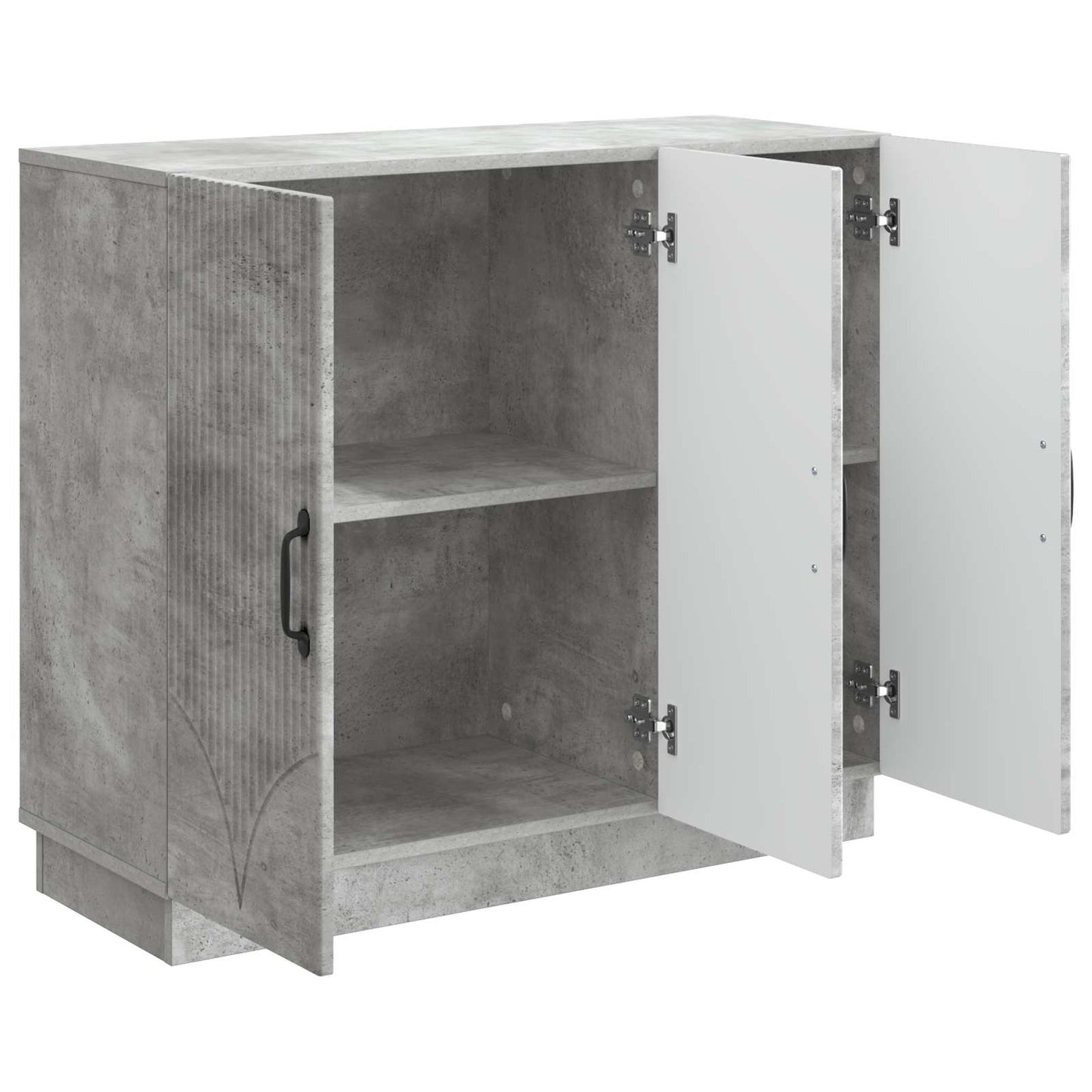 Sideboard Betongrå 89 x 34,5 x 77 cm Konstrueret træ