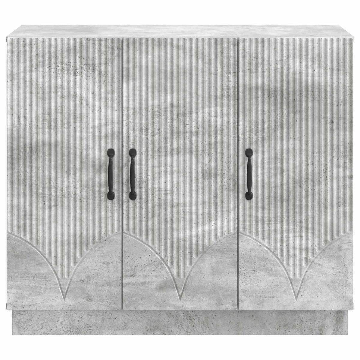 Sideboard Betongrå 89 x 34,5 x 77 cm Konstrueret træ