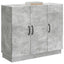 Sideboard Betongrå 89 x 34,5 x 77 cm Konstrueret træ