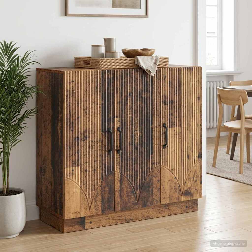 Sideboard Gammelt træ 89 x 34,5 x 77 cm Konstrueret træ