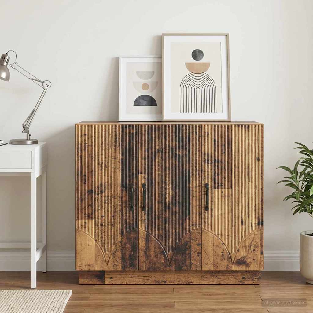 Sideboard Gammelt træ 89 x 34,5 x 77 cm Konstrueret træ