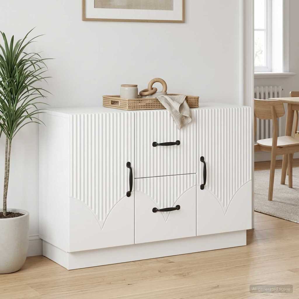 Sideboard Hvid 89 x 34,5 x 57 cm Konstrueret træ