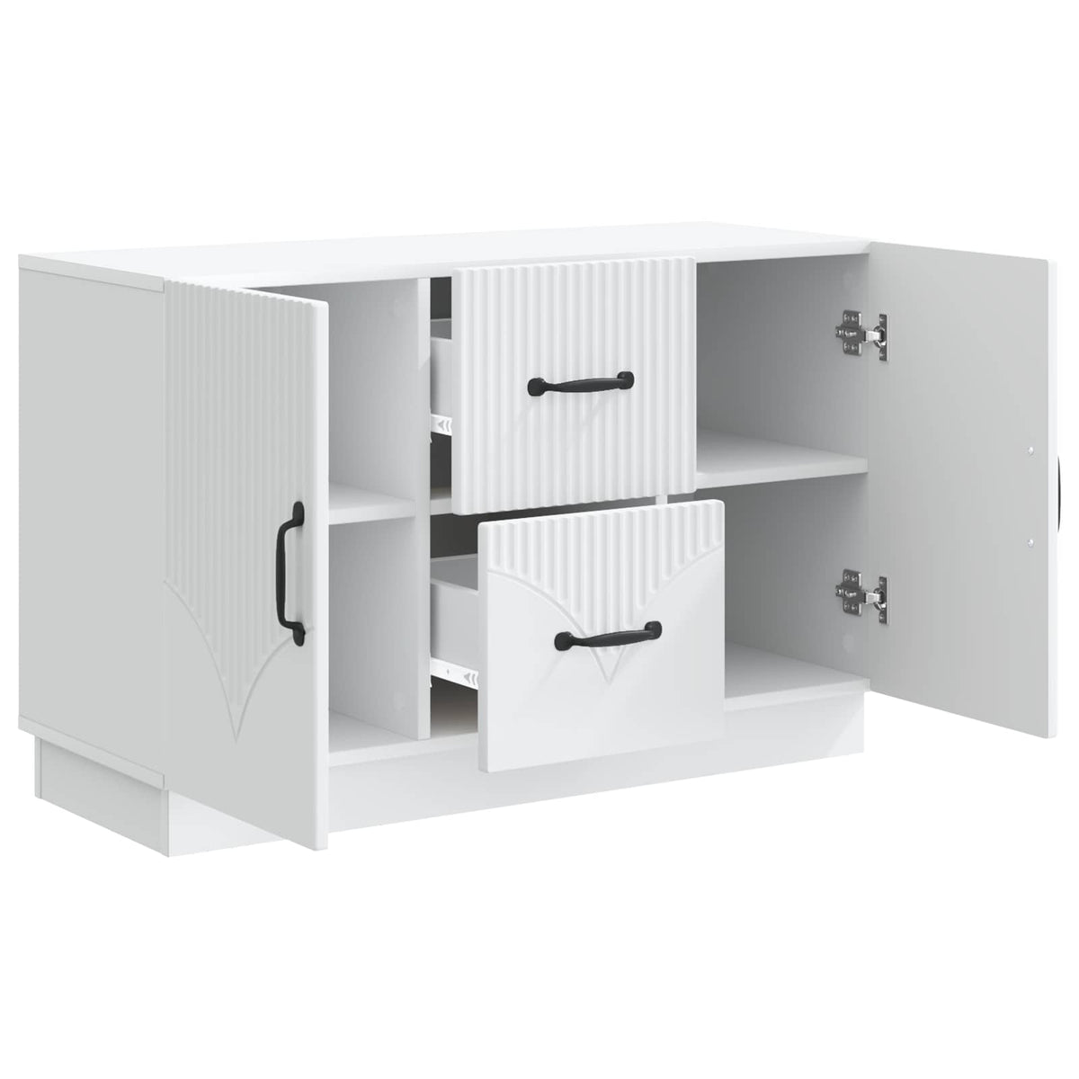 Sideboard Hvid 89 x 34,5 x 57 cm Konstrueret træ