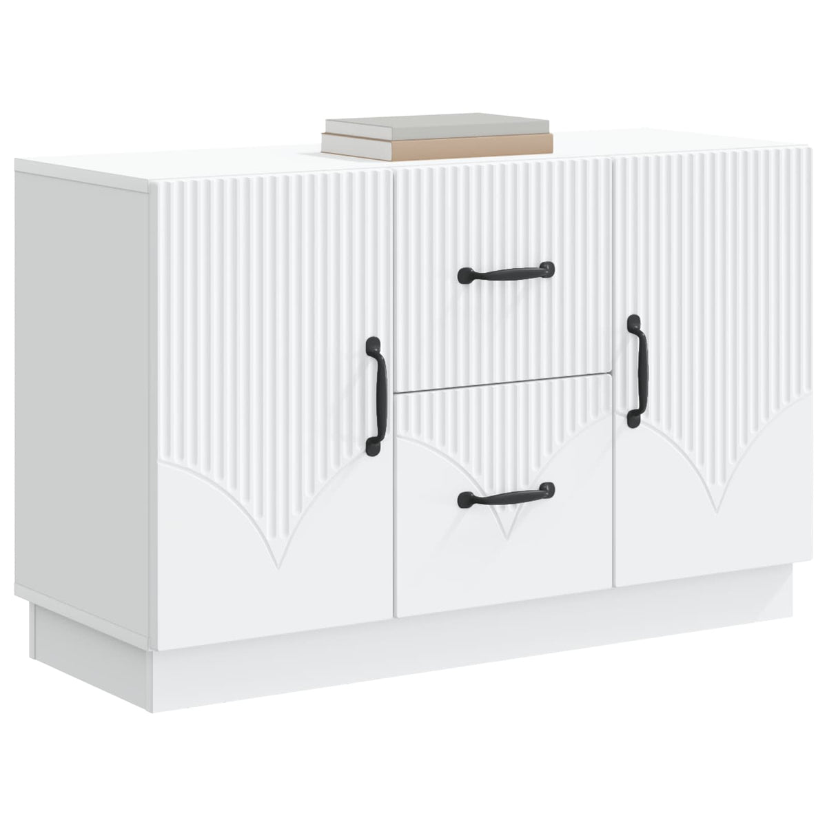 Sideboard Hvid 89 x 34,5 x 57 cm Konstrueret træ