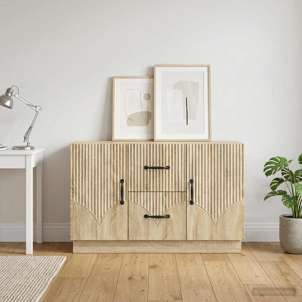 Sideboard Sonoma-eg 89 x 34,5 x 57 cm Konstrueret træ