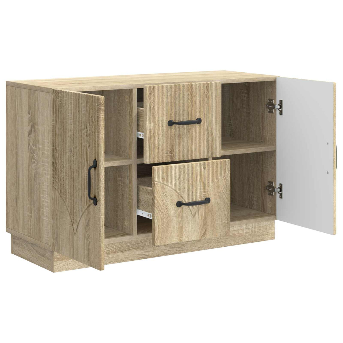 Sideboard Sonoma-eg 89 x 34,5 x 57 cm Konstrueret træ