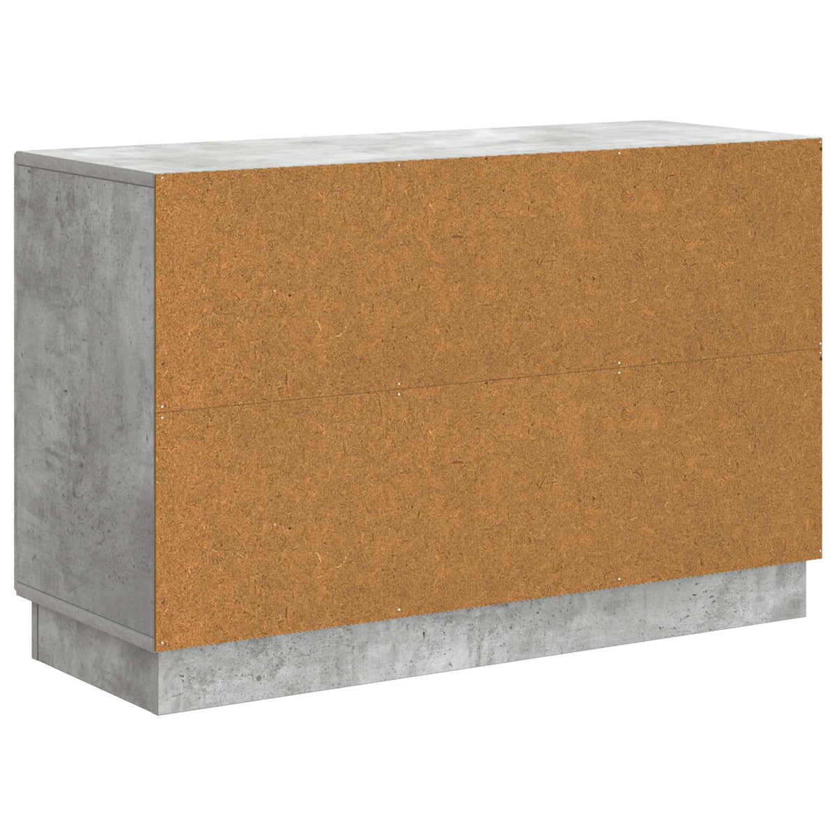 Sideboard med skuffe Betongrå 89 x 34,5 x 57 cm Konstrueret træ