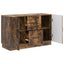 Sideboard med skuffe Røget eg 89 x 34,5 x 57 cm Konstrueret træ