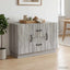Sideboard Grå sonoma-eg 89 x 34,5 x 57 cm Konstrueret træ