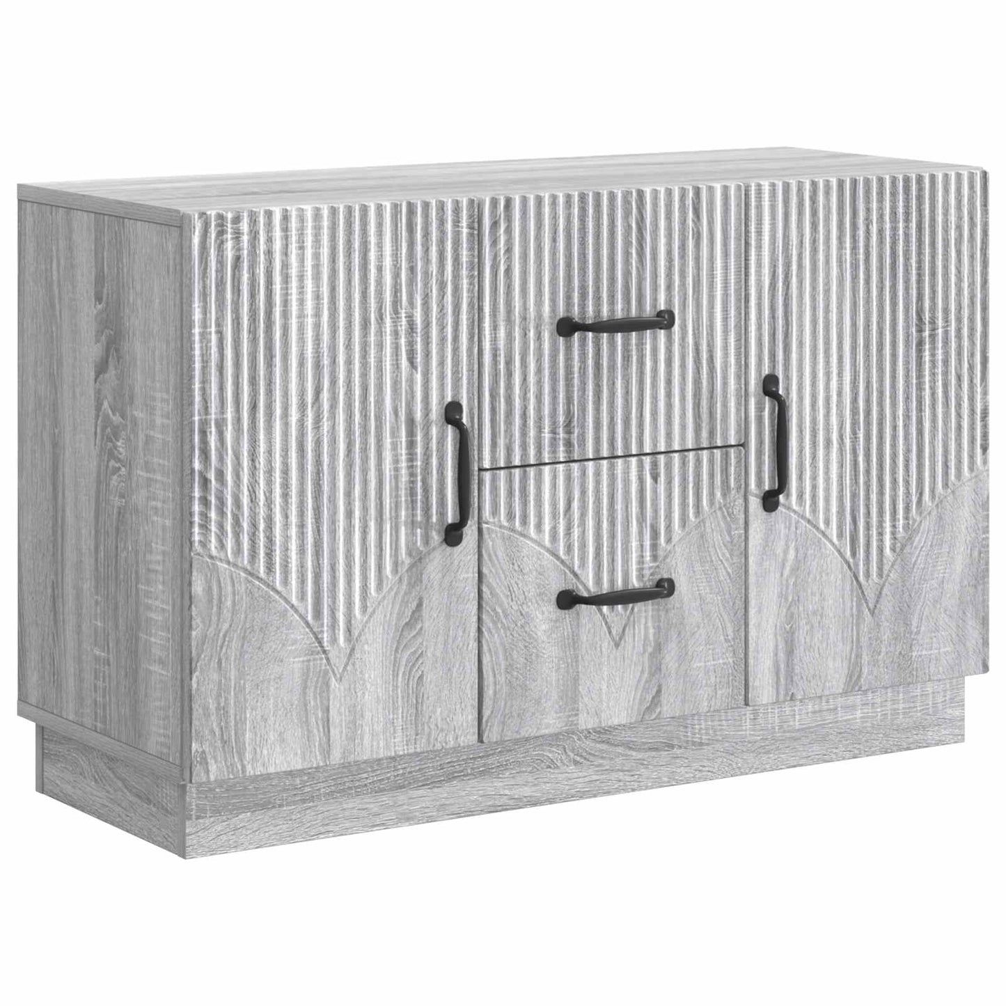 Sideboard Grå sonoma-eg 89 x 34,5 x 57 cm Konstrueret træ