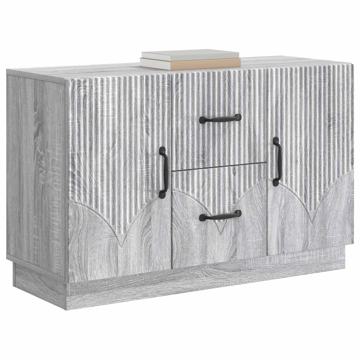 Sideboard Grå sonoma-eg 89 x 34,5 x 57 cm Konstrueret træ
