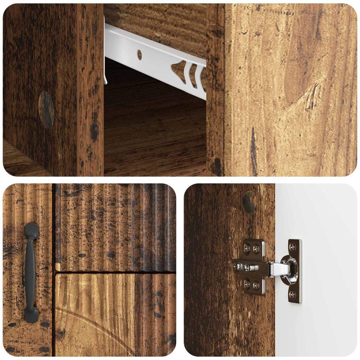 Sideboard Gammelt træ 89 x 34,5 x 57 cm Konstrueret træ