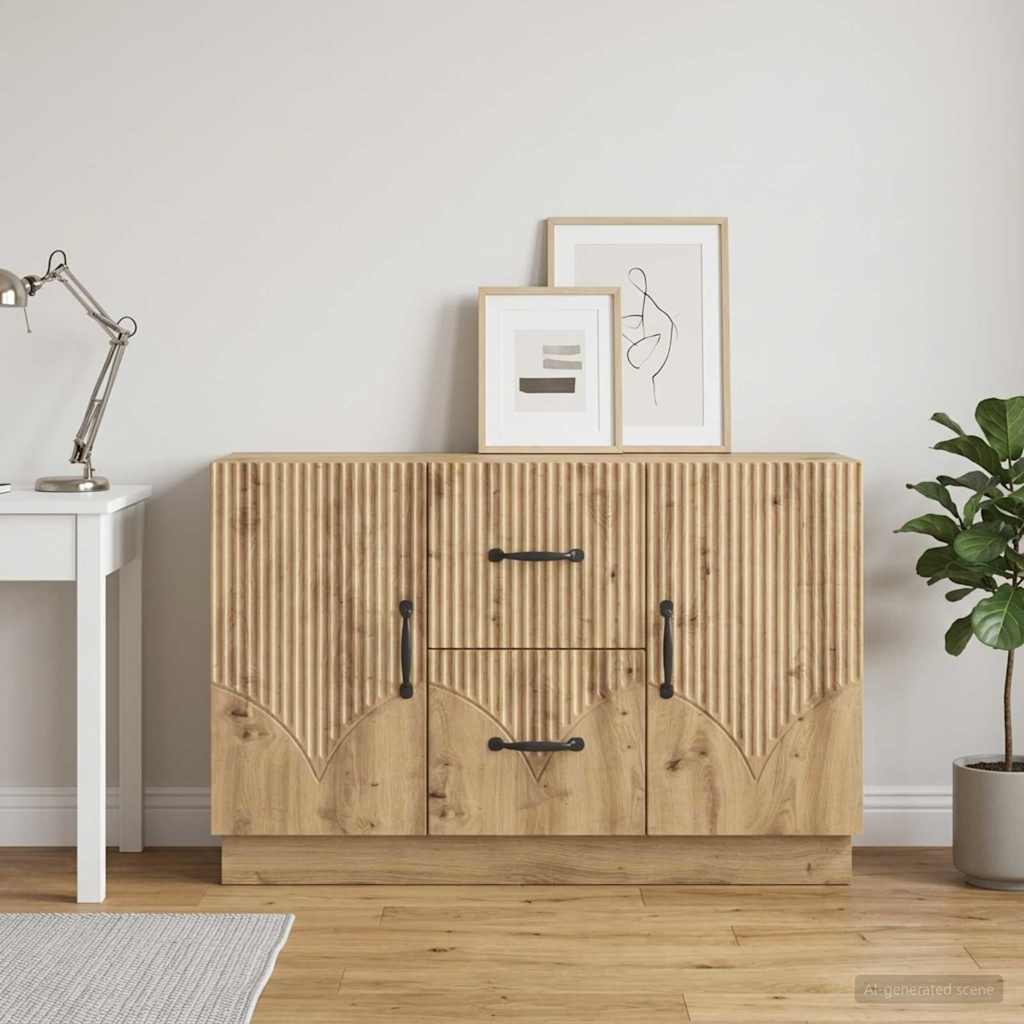 Sideboard Artisan-eg 89 x 34,5 x 57 cm Konstrueret træ