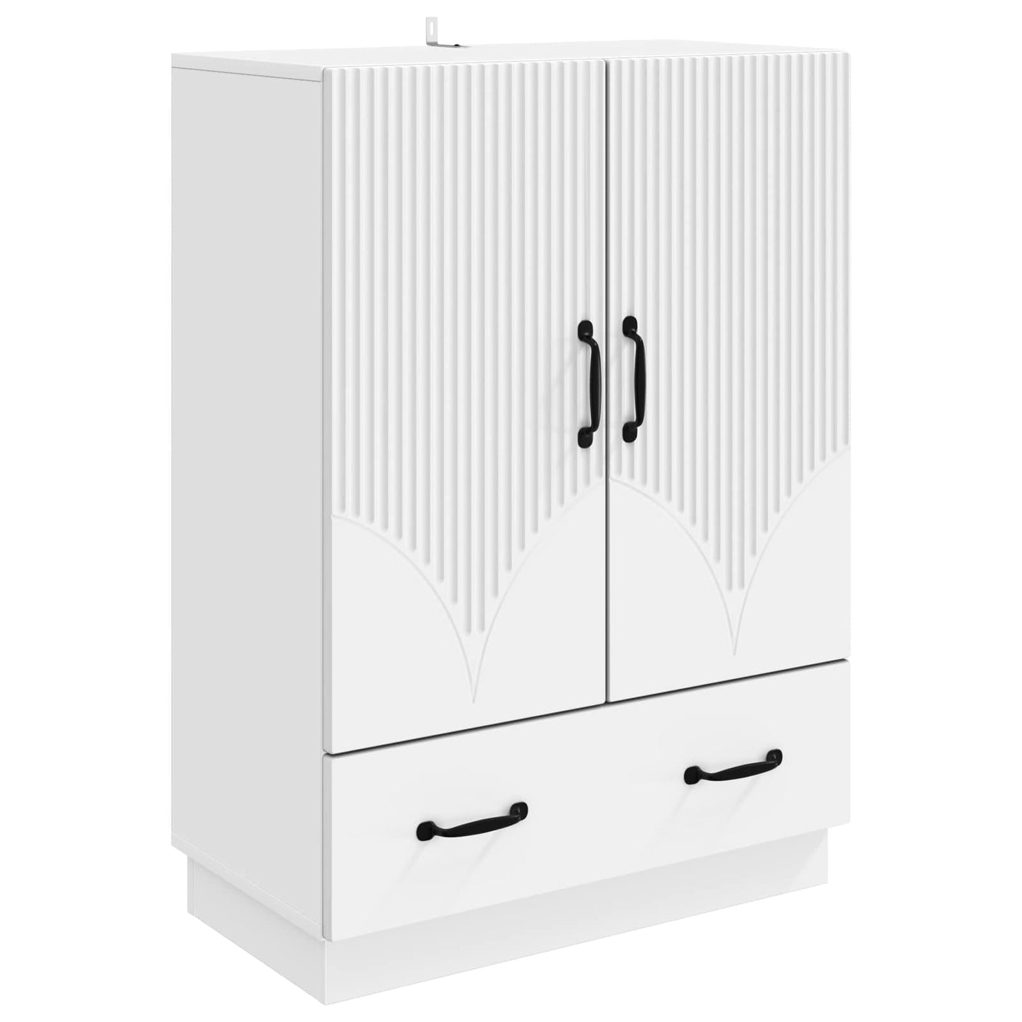 Sideboard Hvid 66 x 34,5 x 92 cm Konstrueret træ