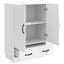 Sideboard Hvid 66 x 34,5 x 92 cm Konstrueret træ