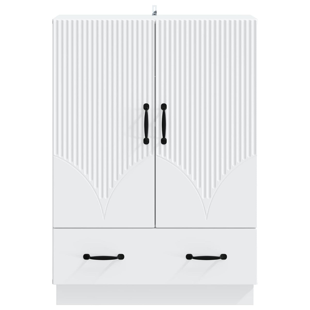 Sideboard Hvid 66 x 34,5 x 92 cm Konstrueret træ